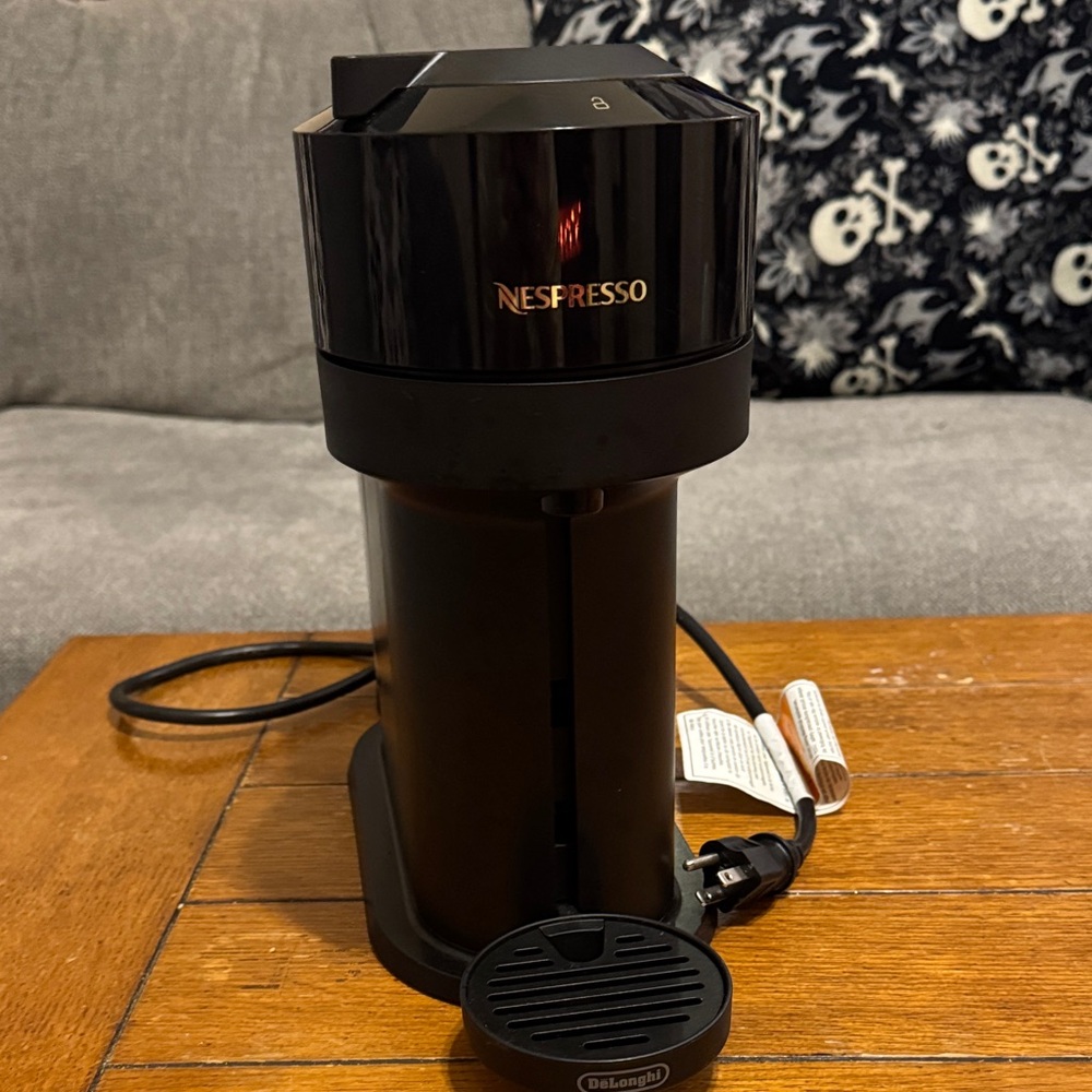 Nespresso Glossy Black Coffee Maker